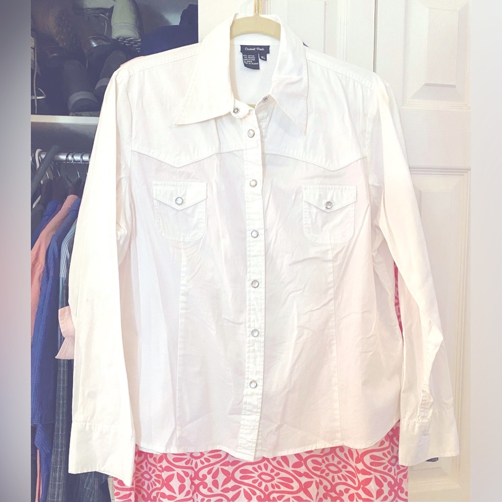 Ralph Lauren Central Park White Western Shirt